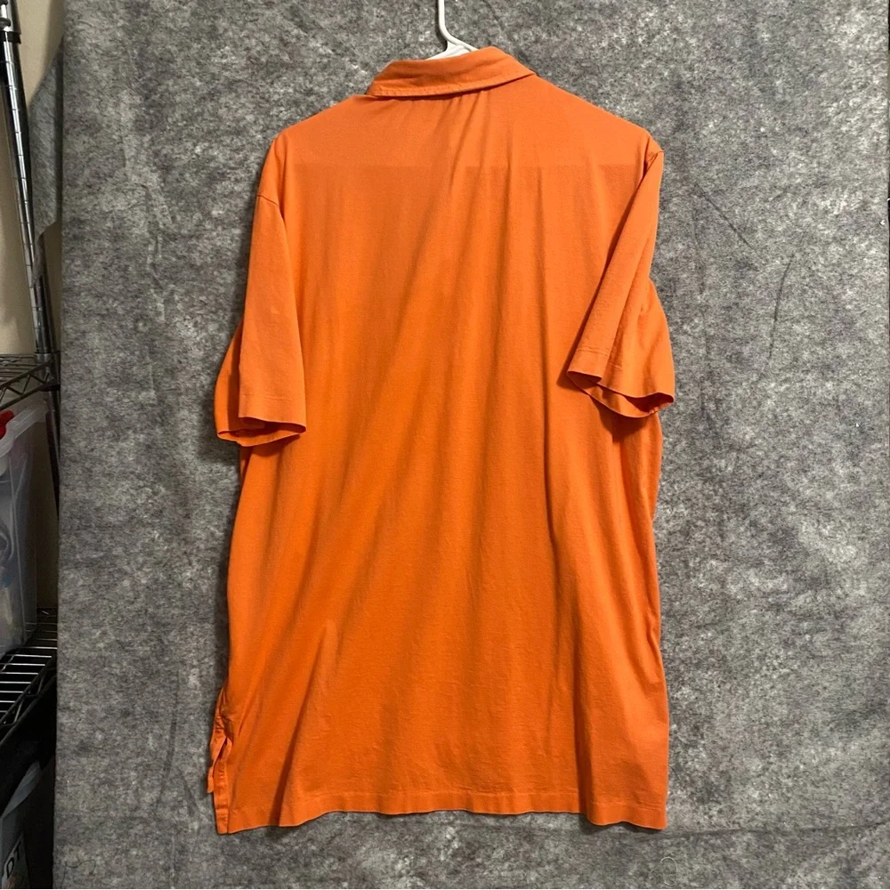Ralph Lauren Polo Golf Mens Shirt Parkland Florida Vintage Lisle Orange Preppy